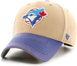 Men's '47 MLB Toronto Blue Jays Dusted Sedgwick MVP Adjustable Hat Khaki/Blue