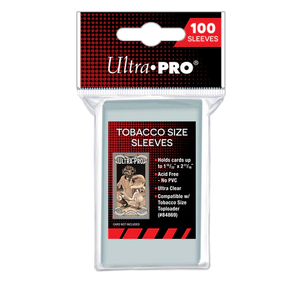 Ultra Pro Tobacco Card Insert Sleeve Pack of 100 - Fits into Tobacco Size Top Loaders