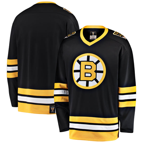 Men's Boston Bruins Fanatics Branded Black Premier Breakaway Vintage - Jersey