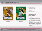 2026 Leaf Electrum Baseball Hobby Box 6 Cards Per Box
