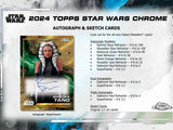 2024 Topps Star Wars Chrome Hobby Box 10 Packs per Box, 10 Cards per Pack