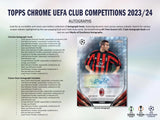 2023/24 Topps Chrome UEFA Club Competitions Soccer Hobby Box 20 Packs Per Box, 4 Cards Per Pack