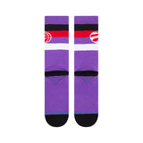 Men's Toronto Raptors Current Logo NBA Basketball Stance Stripe Crew Socks - Size Large