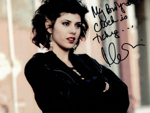 Marisa Tomei Mona Lisa Vito My Cousin Vinny Movie Signed 8 x10 Photo - Inscribed "My Biological Time Is Ticking..."