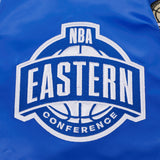 Men's New York Knicks 2026 NBA Championship Button Up Satin Jacket - Royal Blue
