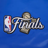 Men's New York Knicks 2026 NBA Championship Button Up Satin Jacket - Royal Blue