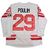 Men's 2026 Team Canada Bauer Olympics White Replica Hockey Jersey - Marie-Philip Poulin