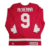 Men's 2026 Team Canada Bauer IIHF Red Replica Hockey Jersey - Gavin McKenna