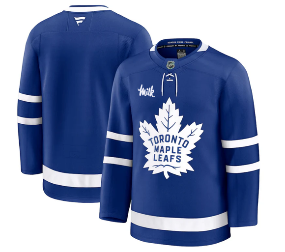 Men's Toronto Maple Leafs Fanatics Blue Home Premium Jersey - With Milk Patch