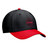 Men's Canada Soccer FIFA Men's Black/Red Colourblock Rise Swoosh Flex Hat