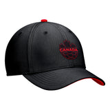 Men's Team Canada Soccer Primary Logo Nike Rise Cap - Flex Fit Hat - Black