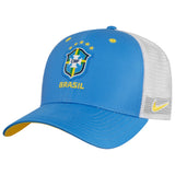 Men's Brazil National Team FIFA Nike Light Blue Rise Trucker Adjustable Hat