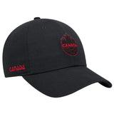 Men's Team Canada Soccer Nike Primary Logo Club  - Adjustable Hat - Black