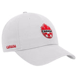 Men's Team Canada Soccer Nike Primary Logo Club  - Adjustable Hat - White