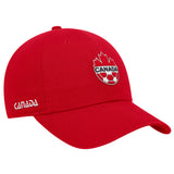 Men's Team Canada Soccer Nike Primary Logo Club  - Adjustable Hat - Red