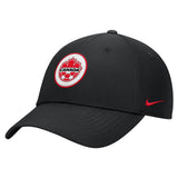 Men's Team Canada Soccer Nike Primary Logo Ripstop - Adjustable Hat - Black