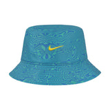 Men's Team Brazil Soccer Nike Reversible Apex Bucket Hat - Blue & Yellow