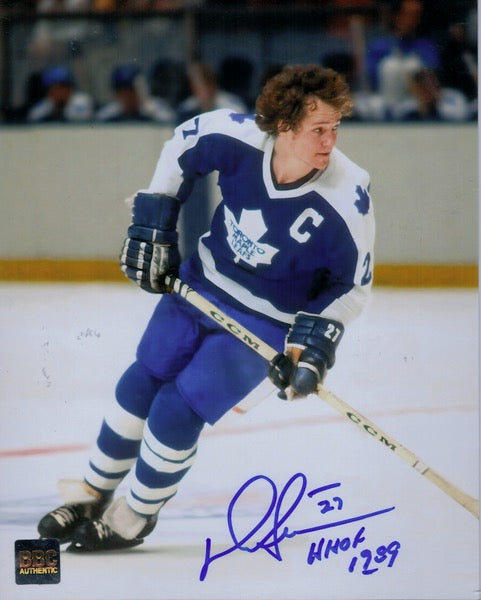 Darryl Sittler Toronto Maple Leafs Autographed Signed NHL Hockey 8x10 Photograph