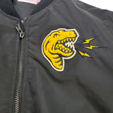 Men's Toronto Raptors Mitchell & Ness Black Eye Of The Tiger Full-Zip Bomber Jacket