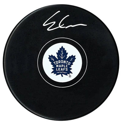 Easton Cowman Toronto Maple Leafs Signed Autograph Model Hockey Puck