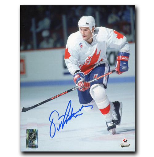 Eric Lindros Team Canada Autographed Signed IIHF Hockey 8x10 Photograph