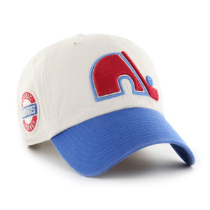 Men's Quebec Nordiques Sidestep Clean up Adjustable Hat Cap One Size Fits Most