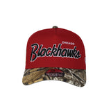 Men's Chicago Blackhawks Script NHL New Era 9Forty A-Frame Snapback Hat - Red/RealTree