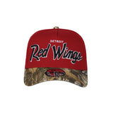 Men's Detroit Red Wings Script NHL New Era 9Forty A-Frame Snapback Hat - Red/RealTree