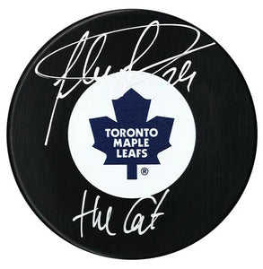 Flex Potvin Toronto Maple Leafs Signed Autograph Model Hockey Puck - With The Cat Inscription