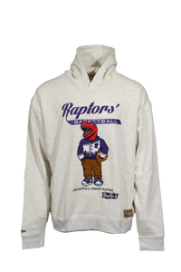 Men's Mitchell & Ness White Toronto Raptors Hardwood Classics Swag Hooded Sweatshirt