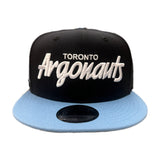 Men’s CFL Toronto Argonauts New Era Script 9FIFTY Snapback Hat – Two Tone