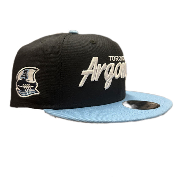 Men’s CFL Toronto Argonauts New Era Script 9FIFTY Snapback Hat – Two Tone