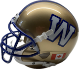 CFL Football The Sports Vault Winnipeg Blue Bombers Mini Replica Player Helmet