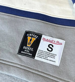 Men's Mitchell & Ness Blue Toronto Maple Leafs Vintage Retro Heritage Lace-Up Pullover Sweatshirt