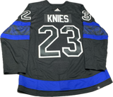 Matthew Knies Signed Toronto Maple Leafs Adidas NHL Hockey Jersey - Black Alternate