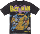 Men's New Era DC Anniversary Short Sleeves T Shirt Batman Cape Crusader - Black