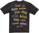 Men's New Era DC Anniversary Short Sleeves T Shirt Batman Cape Crusader - Black
