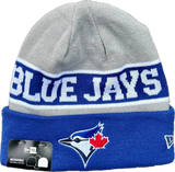 Men's Toronto Blue Jays New Era Royal/Grey Reversible Sport Cuffed Knit Toque Beanie Hat