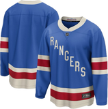 Men's Fanatics New York Rangers Breakaway Centennial Blue Blank Player Hockey Jersey