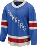 Men's Fanatics New York Rangers Breakaway Centennial Blue Blank Player Hockey Jersey
