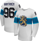 Men's Finland Hockey Mikko Rantanen Nike White 2026 Home Olympics Replica Jersey