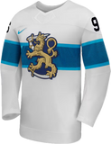 Men's Finland Hockey Mikko Rantanen Nike White 2026 Home Olympics Replica Jersey