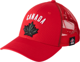 Youth Team Canada Hockey Bauer Adjustable 2026 Olympics Snapback Hat - Red