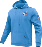 Men's MLB Toronto Blue Jays Classic Chenille Pullover Hoodie by Pro Standard - University Blue