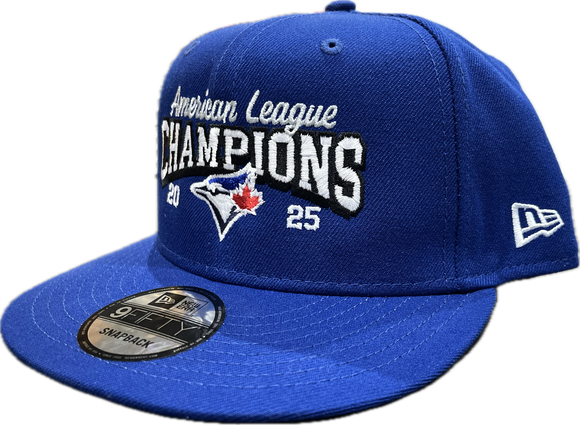 Men's New EraToronto Blue Jays 2025 American League Champions 9Fifty Snapback Hat - Royal