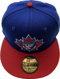 Toronto Blue Jays New Era 59fifty Vintage Retro Logo Fitted Custom Royal Red Hat Cap