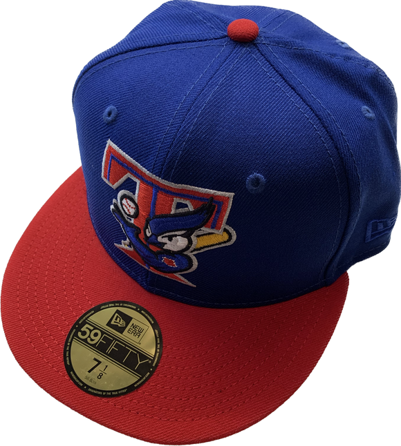 Toronto Blue Jays New Era 59fifty Vintage Retro T Bird Logo Fitted Custom Royal Red Hat Cap