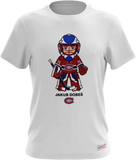 Men's Montreal Canadiens Milo Name & Number Mitchell & Ness White T- Shirt - Jakub Dobes