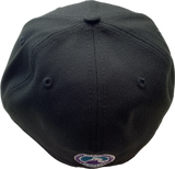 Men's Manitoba Moose Black Custom Logo New Era 59fifty Fitted Hat Cap - AHL Hockey
