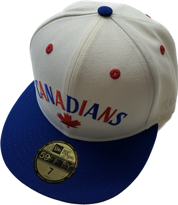 Vancouver Canadians MiLB New Era 59fifty Vintage Retro Fitted Custom Chrome Hat Cap